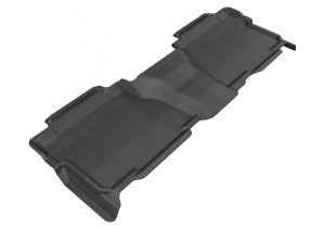 Toyota Tundra CrewMax Floor Mats - Rear - 3D MAXpider - Kagu - Black - `07-`13